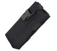 CHICAMPERA Borsa per Radio Portatile in Nylon Nero Accesso Facile e Design Compatto, Custodia Tattica Versatile per Escursioni e Passeggiate Cani