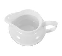 CHICAMPERA Bricco Latte Ceramica Bianco Capacità Moderata, Facile da Pulire, Design Elegante e Semplice, per Servire Salsa e Latte a Tavola