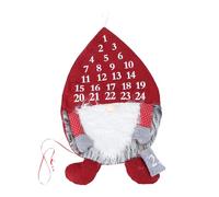 CHICAMPERA Calendario Avvento per Decorazioni Natalizie Tasche Numerate Design Svedesi e Cappello Rosso alla Rovescia di