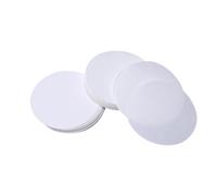 CHICAMPERA Carta da Filtro Qualitativa Bianca 12,5cm Portata Media, 100 Pezzi, per Esperimenti e Applicazioni di Chimica