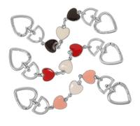 CHICAMPERA Catene di Estensione in Acciaio Inossidabile per Borsa 3 Pezzi a Forma di Cuore Estensore per Tracolla, Accessori per Borse per Indossare a Tracolla Comodo