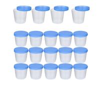 CHICAMPERA Contenitori per Campioni Urine e Feci 50 Pezzi da 40 Ml in Plastica Tappo a Ribalta per Test Clinici Colore Casuale