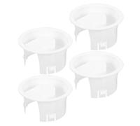 CHICAMPERA Coperchio Filtro Anti-spruzzi in Plastica per 4 Pezzi Bianco Brocca per Uso Prolungato per Appassionati di Tè