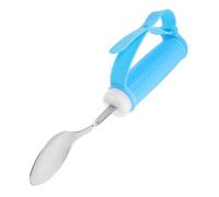 CHICAMPERA Cucchiaio Anti-vibrazione Per Anziani Con Manico Ergonomico Antiscivolo, Utensile Adattivo Per Autoalimentazione Adulti, Posate Pesanti Per Supporto e Stabilità Durante i Pasti