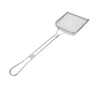 CHICAMPERA Cucchiaio Filtrante Acciaio Inossidabile con Lungo Rete Fine per Scolare Alimenti Utensile Leggero e Facile da per Friggitrice e Scolapasta