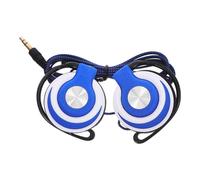 CHICAMPERA Cuffie Auricolari Clip 3, 5mm Blu Sportive per Tv e Dvd