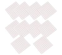 CHICAMPERA Decorazioni Scuola Kit di Dispositivi di Misurazione Area in Plastica Educativi e Portatili 12 Fogli a Griglia Quadrata la Didattica della Matematica Stili multipli
