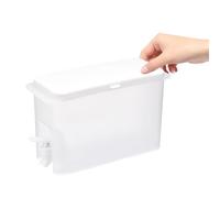 CHICAMPERA Dispenser per Lozioni 35L in Plastica PP Alimentare Rubinetto Contenitore Multiuso per Sapone Shampoo e Bevande Resistente a Temperature da 20 a 120°C per Bagno e Cucina
