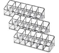 CHICAMPERA Espositore Porta Rossetti da Tavolo 12 Scomparti, Organizer Cosmetici Multiuso in Plastica Trasparente, Contenitore Salvaspazio per Trucco e Prodotti di Bellezza, Adatto per Casa