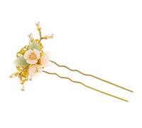 CHICAMPERA Forcina per Chioma Donna in Lega Perle, Stile Tradizionale Cinese Vintage, Chignon Elegante Finiture Lisce e Lucentezza Brillante, Accessori per Chioma Hanfu