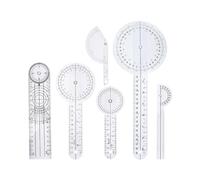CHICAMPERA Goniometro da Dito in Plastica, Righello Medico, Goniometro Spinale, Protractor Angolare 360 Gradi, Lettura Chiara, Misurazione Accurata, 6 Pezzi, Test Ortopedici e Neurologici