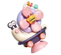 CHICAMPERA Interattivo per Seggiolone con Ventosa Mulino Vento Educativo per Sviluppo Sensoriale e Riconoscimento Colori Facile da Attaccare Superfici Lisce per Compleanni e Natale