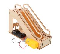CHICAMPERA Kit Modellino Elettrico Scala Mobile in Legno DIY Educativo Stem e Scienza Set Costruzione Scientifico per Esperimenti e Apprendimento Manuale