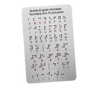 CHICAMPERA Lavagna Didattica Braille Punti in Rilievo, Numeri e Segni di Punteggiatura, Supporto per Giovani Studenti Ipovedenti