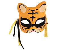 CHICAMPERA Maschera Tiger Luminosa Mezzo Viso Per Cosplay e Feste Adatta Per Halloween e Eventi Tema Realizzata Di Alta Qualità Design Unico e Fashionable