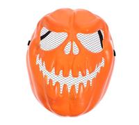 CHICAMPERA Maschera Zucca di Halloween Spaventosa per Uomo e Donna in Plastica Pp Spesso, Materiale Ecologico, per Party e Balli Hip-hop