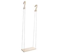 CHICAMPERA Mensola da Parete in Legno Sintetico Beige, Scaffale Sospeso Pratico e Comodo per Esposizione Scarpe e Vestiti in Stile Creativo e Semplice