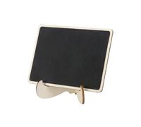CHICAMPERA Mini Lavagna Segnaposto in Legno con Supporto Rimovibile, Stile Rustico, Leggera e Rettangolare, per Decorazioni Matrimonio e Buffet