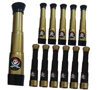 CHICAMPERA Monoculare Giocattolo in Multifunzionale Telescopio Pirata Set 12 Festa a Tema Pirati per Esplorazione All'aperti per Bambini