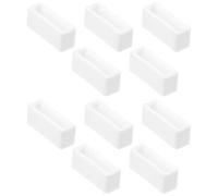 CHICAMPERA Passante per Cinturino Orologio Anello Fissaggio Resistente 10 Pezzi in Silicone Bianco da 22mm per Sostituzione Cinghietta Smartwatch e Orologi da Polso