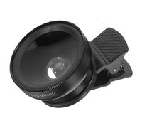 CHICAMPERA per Smartphone Grandangolare e Macro Set per Fotocamera Mobile Facile Installare Resistente All e Polvere Design Elegante in Compatibile con Tutti Telefono Nero