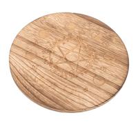 CHICAMPERA Piatto Divinatorio in Legno Intagliato a Forma, Multiuso Design Creativo e Artigianato Fine, Supporto Decorativo per Astrologia e Meditazione