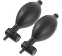 CHICAMPERA Pompa Gonfiaggio in Lattice 2 Pezzi per Misuratore Pressione Manuale con Valvola di Rilascio Sfera Gonfiabile per Trazione Cervicale Cuscino Massaggiante e Dispositivo Pulizia