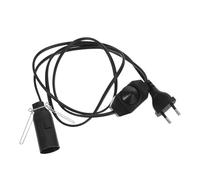 CHICAMPERA Portalampada E12 con interruttore dimmerabile e cavo in rame nero - Kit di cablaggio per lampade di sale in uffici e zone meditazione