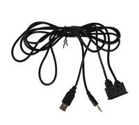 CHICAMPERA Prolunga USB per con Porta Aux Adattatore Audio per Auto Facile Installazione e Compatibile con Auto