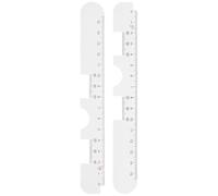 CHICAMPERA Righello della Distanza Pupillare 2 Pezzi Misuratore Portatile Leggero in Plastica per Ottici e Uso Professionale Strumento Preciso per Misurare la Distanza degli Occhi in