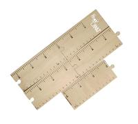 CHICAMPERA Righello di Altezza Adesivo in Materiale Sintetico Beige e Ragazzo Ragazza, Strumento Educativo Decorativo per Parete e Grafico di Crescita da Muro