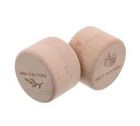 CHICAMPERA Scatola dei Ricordi in Legno Beige per Primi Chioma e Denti da Latte, Confezione 2 Pezzi, Non Tossica, per Conservare i Ricordi D'infanzia, per Battesimi e Casa Familiare
