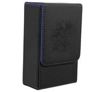 CHICAMPERA Scatola Porta Carte Tarocchi Custodia Portatile Piccola e Delicata in Pu Nero Facile da Pulire da Riporre, per Proteggere le Carte da Gioco