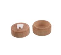 CHICAMPERA Scatola Porta Dentini da Latte in Legno Intagliata per Bambine Custodia per Ricordi con Design Elegante e Dimensioni Compatte come Regalo Speciale