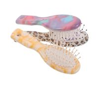 CHICAMPERA Set 3 Mini Spazzole da Viaggio per Chioma con Testina Airbag Spazzole Districanti Compatte per Donna e Portatili con Stampa Leopardata Cura Delicata del Cuoio Capelluto per