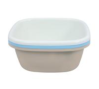 CHICAMPERA Set da 3 Bacinelle Quadrate in Plastica Pp, Vaschetta Resistente e Facile da Pulire, Dimensioni 33,5 X 33,5 X 13 Cm, per Lavare Piatti e Bottiglie