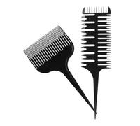 CHICAMPERA Set di 2 Pettini Professionali per Meches e Styling Chioma, Pettine Coda e Pettine da Barbiere Robusto, per Uso in Salone e Permanenti