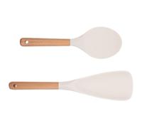 CHICAMPERA Set di 2 Spatole per Riso in Silicone Resistenti all Usura Manico Ergonomico, Facili da Pulire, per Uso Domestico e Ristorante