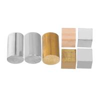 CHICAMPERA Set di Cubi di Densità in Rame Ferro Alluminio e Legno da 2 CM Cilindri da 2 CM Strumento Didattico per Esperimenti Scientifici di Fisica e Laboratori Educativi Kit Portatile