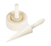 CHICAMPERA Stampo per Coni Gelato DIY in Abs Bianco, Set 1 Pezzo, Facile da Usare senza Bava, per Cucina e Dessert a Casa