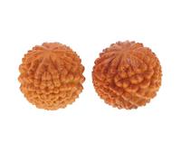 CHICAMPERA Strumento per Massaggi in Legno 2 Pezzi a Forma di Durian per Alleviare Tensione Muscolare e Rigidità, per Schiena e Piedi