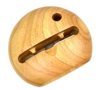 CHICAMPERA Supporto per Cellulare in Legno Naturale Lucidato Amplificatore Acustico Portatile Foro per Penna Porta Telefono Elegante per Decorazione Desktop e Uso Quotidiano