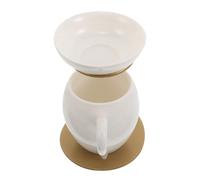 CHICAMPERA Supporto per Filtro da Tè in Acciaio Inossidabile Bianco, Separatore Preciso di Foglie e Acqua, per Sale da Tè e Ambienti Professionali