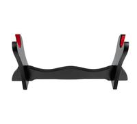CHICAMPERA Supporto per strumenti a tavolo in pannello di densità nero, espositore spada, facile installare e riporre