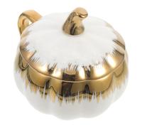 CHICAMPERA Tazza in Ceramica a Forma di Zucca da 320ml Multiuso, per Casa e Caffetteria, Funzionale e Versatile per Latte e Cereali