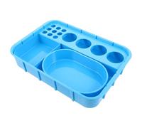 CHICAMPERA Vassoio per Farmaci in Plastica Blu Scomparti Integrati, Facile da Pulire e Previene Errori di Somministrazione, per Stazioni e Cliniche