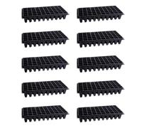 CHICAMPERA Vassoio per Germinazione Piante 10 Pezzi in Plastica Nera 50 Celle per Radicante per Talee e Coltivazione Ottimale di Piantine e Fiori