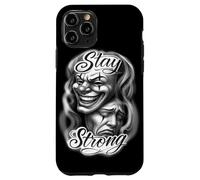 Chicano Clown Theatre Masks Sorridi Ora Piangi Più tardi Rimani Forte Custodia per iPhone 11 Pro