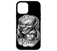 Chicano Clown Theatre Masks Sorridi Ora Piangi Più tardi Rimani Forte Custodia per iPhone 12 mini