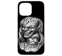 Chicano Clown Theatre Masks Sorridi Ora Piangi Più tardi Rimani Forte Custodia per iPhone 13 Pro Max